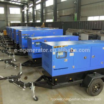 20kw-200kw 380v generator mobile trailer with wheels standard Quality